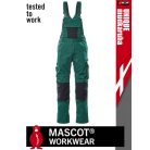 Mascot UNIQUE GREEN technikai kopásálló kantáros nadrág - munkaruha