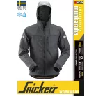 Snickers ALLROUNDWORK STEELGREY technikai polárbélésű kapucnis softshell kabát - munkaruha