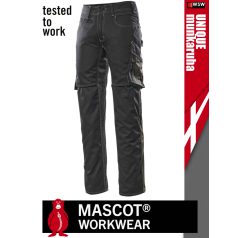  Mascot UNIQUE BLACK technikai kevertszálas kopásálló deréknadrág - munkaruha