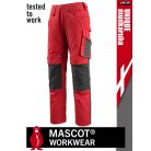 Mascot UNIQUE RED technikai térdprotektoros kopásálló deréknadrág - munkaruha