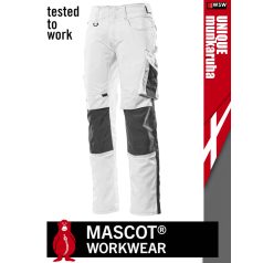   Mascot UNIQUE WHITE technikai térdprotektoros kopásálló deréknadrág - munkaruha