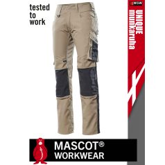   Mascot UNIQUE BEIGE technikai térdprotektoros kopásálló deréknadrág - munkaruha