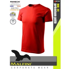   Malfini BASIC RED 100% pamut prémium póló 160 g/m2 - munkaruha