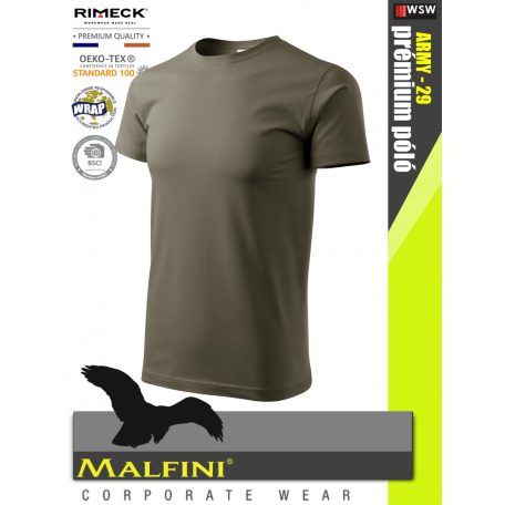 Malfini BASIC ARMY 100% pamut prémium póló 160 g/m2 - munkaruha