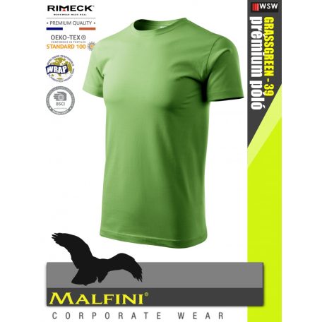 Malfini BASIC GRASSGREEN 100% pamut prémium póló 160 g/m2 - munkaruha