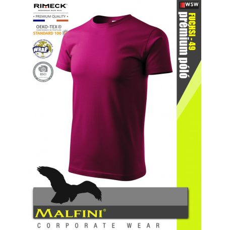 Malfini BASIC FUCHSIA 100% pamut prémium póló 160 g/m2 - munkaruha