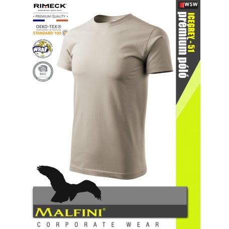 Malfini BASIC ICEGREY 100% pamut prémium póló 160 g/m2 - munkaruha