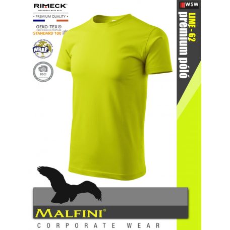 Malfini BASIC LIME 100% pamut prémium póló 160 g/m2 - munkaruha