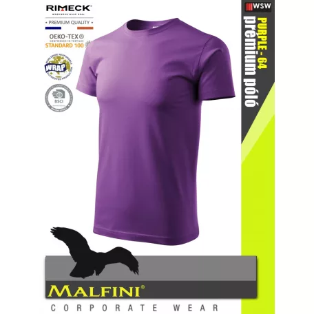 Malfini BASIC PURPLE 100% pamut prémium póló 160 g/m2 - munkaruha
