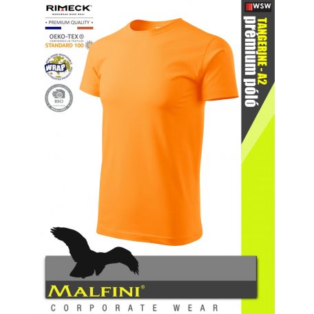 Malfini BASIC TANGERINE 100% pamut prémium póló 160 g/m2 - munkaruha