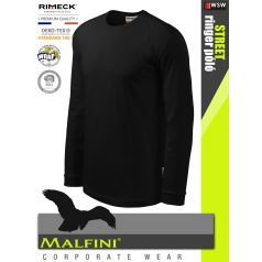   Malfini STREET BLACK 100% pamut prémium férfi hosszúujjú póló 180 g/m2 - munkaruha