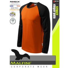   Malfini STREET ORANGE 100% pamut prémium férfi hosszúujjú póló 180 g/m2 - munkaruha