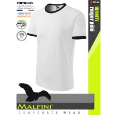   Malfini INFINITY WHITE 100% pamut prémium férfi ringer póló 180 g/m2 - munkaruha