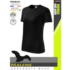   Malfini CLASSIC BLACK 100% pamut prémium női póló 150 g/m2 - munkaruha