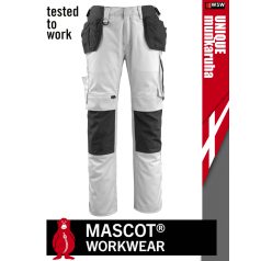   Mascot UNIQUE WHITE technikai lengőzsebes lélegző kopásálló deréknadrág - munkaruha