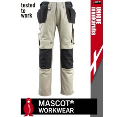   Mascot UNIQUE BEIGE technikai lengőzsebes lélegző kopásálló deréknadrág - munkaruha