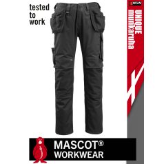   Mascot UNIQUE BLACK technikai lengőzsebes lélegző kopásálló deréknadrág - munkaruha