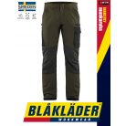 Blåkläder INDUSTRY DARKOLIVE technikai stretch slim rugalmas szervíznadrág - Blaklader munkaruha