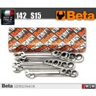 15 részes csillag-villáskulcs készlet irányváltós racsnival_142_S15