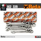 19 részes csillag-villáskulcs készlet irányváltós racsnival_142_S19