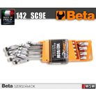 9 darabos csillag-villáskulcs készlet, átváltós racsnival, kompakt tartóval_142_SC9E