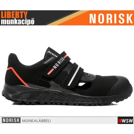 Norisk LIBERTY BLACK WIDOW AIR BLACK S1P technikai prémium kompozit munkacipő - munkaszandál