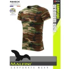 Malfini CAMOFLAGE BROWN rövidujjú prémium pamut póló - munkaruha