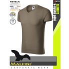 Malfini SLIMFIT ARMY 100% pamut prémium férfi v-nyakú póló 180 g/m2 - munkaruha