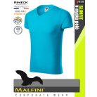 Malfini SLIMFIT ATOLL 100% pamut prémium férfi v-nyakú póló 180 g/m2 - munkaruha
