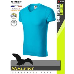   Malfini SLIMFIT ATOLL 100% pamut prémium férfi v-nyakú póló 180 g/m2 - munkaruha