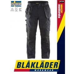   Blåkläder INDUSTRY BLACKDARKGREY technikai stretch ripstop oldalzsebes rugalmas deréknadrág - Blaklader munkaruha