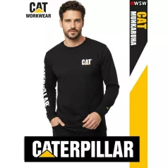   Cterpillar CAT BLACK technikai prémium hosszúujjú környakas póló - munkaruha