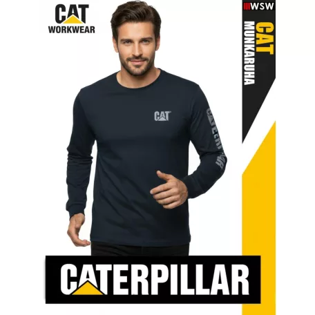 Cterpillar CAT NAVY technikai prémium hosszúujjú környakas póló - munkaruha