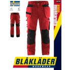 Blåkläder CRAFTSMEN REDBLACK kevertszálas technikai deréknadrág - Blaklader munkaruha