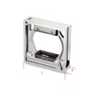 Precíziós keretes vízmérték, vasöntvény, 2 prizmaalakú és 2 köszörült lapos alappal_1699Q