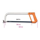 Fűrész, fűrészkeret krómozott acélból, nyél könnyűfémből, bimetál fűrészlappal_1725