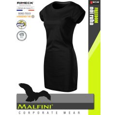 Malfini FREEDOM BLACK 100% pamut prémium női ruha 180 g/m2