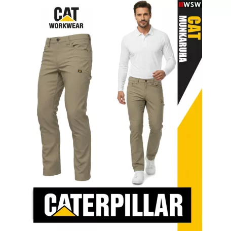 Cterpillar CAT BEIGE technikai kevertszálas deréknadrág - munkaruha