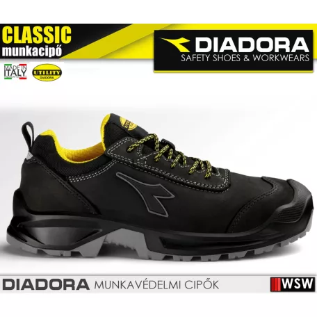 Diadora CLASSIC BLACK S3S technikai fémmentes munkabakancs - munkacipő