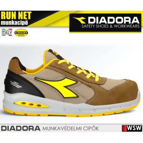 Diadora RUN NET AIRBOX TOBACCO S1PS technikai munkabakancs - munkacipő