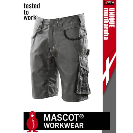 Mascot UNIQUE GREY technikai pamutgazdag kopásálló deréknadrág - munkaruha
