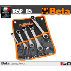 5 részes racsnis 15°-ban hajlított csillagkulcs készlet műanyag tasakban_195P_B5