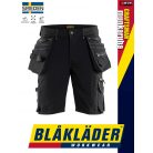 Blåkläder CRAFTSMEN BLACK 4-irányú sztreccs lengőzsebes technikai rövidnadrág - Blaklader munkaruha