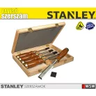 Stanley BAILEY 5 részes fadobozos véső készlet - szerszám