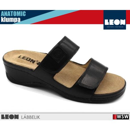 Leon ANATOMIC 2020 BLACK komfort női papucs