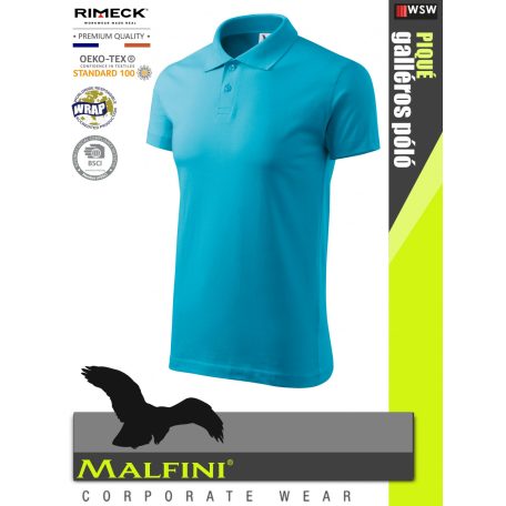 Malfini SINGLE JERSEY AZURE 100% pamut prémium póló 180 g/m2 - munkaruha