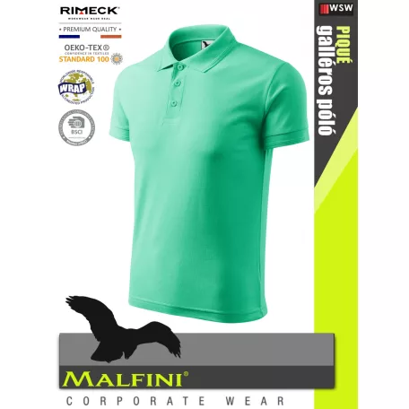 Malfini PIQUÉ MINT pamutgazdag prémium póló 200 g/m2 - munkaruha