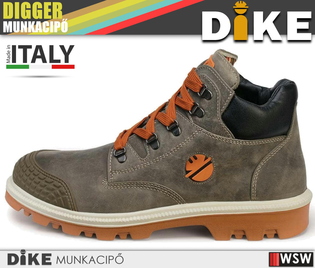 Digger Dint H S3 Herrenstiefel – Gefettetes Nubuckleder, Größe 42, Robuste Sohle
