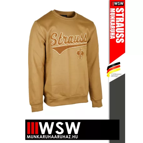 .Engelbert Strauss E:PIC ALMOND technikai kevertszálas körnayakas pulóver - munkaruha