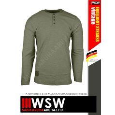   .Engelbert Strauss VINTAGE technikai hosszúujjú gombos póló - GREEN 